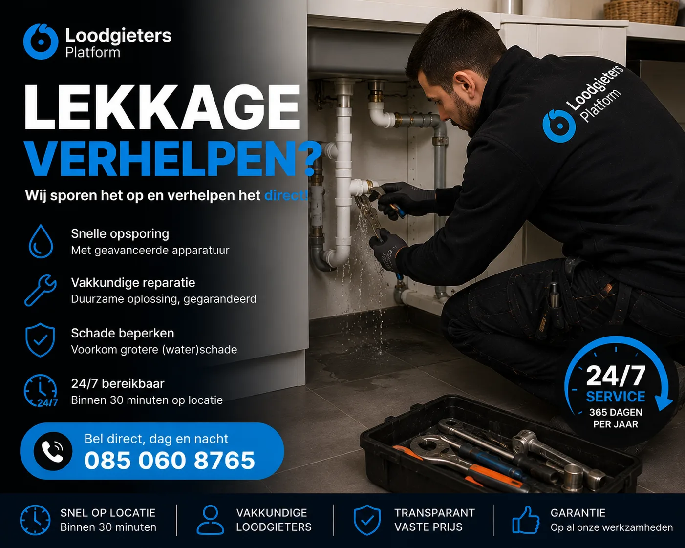 Lekkage verhelpen — vakwerk via Installatieplatform.nl